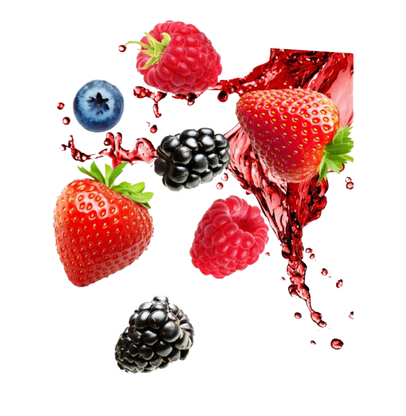Ягоды на прозрачном фоне для фотошопа