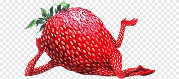 Смешная Ягодка на прозрачном фоне