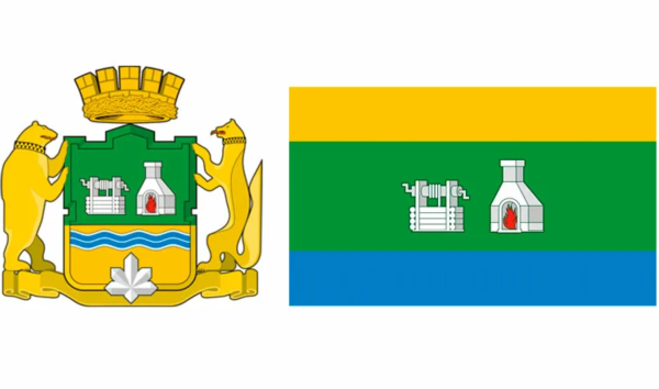 Флаг города Екатеринбурга Свердловской области