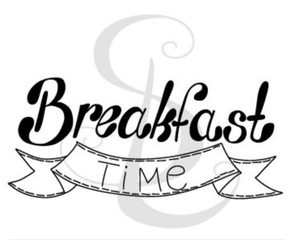 Завтрак надпись красивая