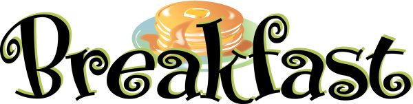 Breakfast красивая надпись