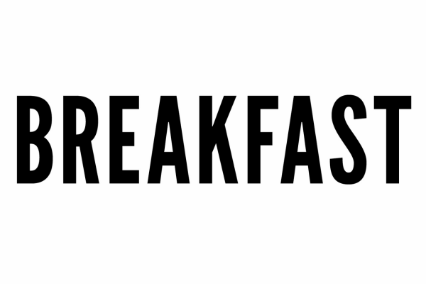 Breakfast красивая надпись