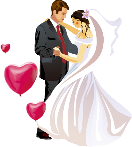 Жених держит невесту на руках рисунок