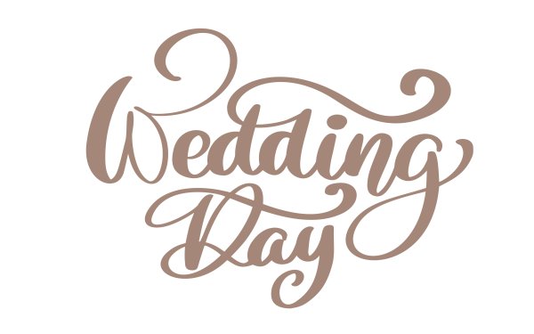 Wedding Day надпись