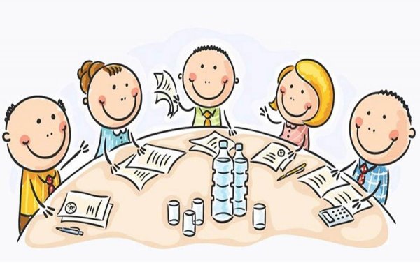 Дети за круглым столом