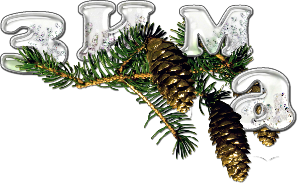 Зимний клипарт на прозрачном фоне