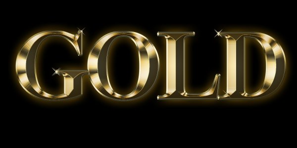 Золотой стиль для фотошопа
