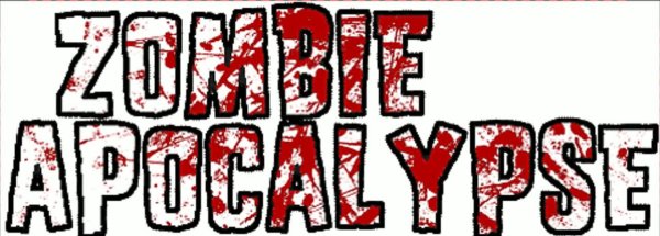 Надпись зомби апокалипсис