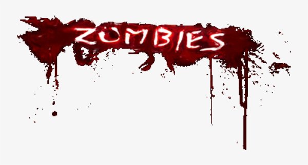 Zombie надпись без фона