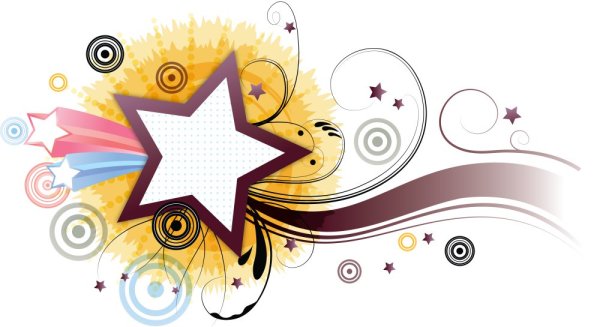 Красивая Векторная звезда