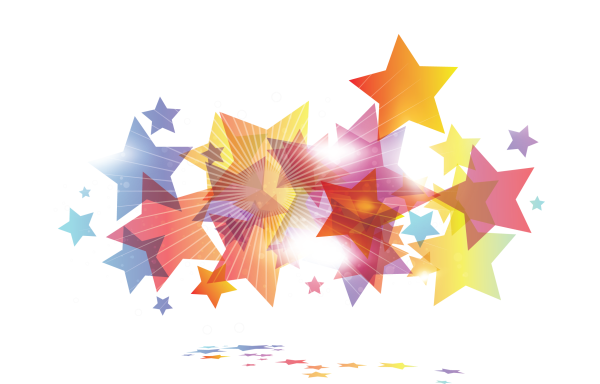 Яркая звезда на белом фоне