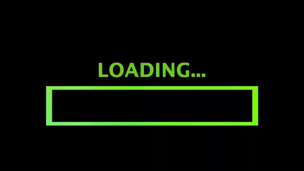 Loading на черном фоне