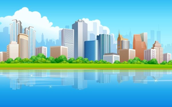 Мультяшный город