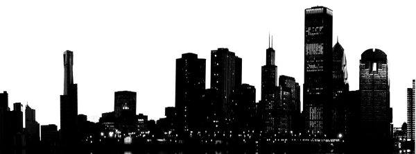 Силуэт небоскребов