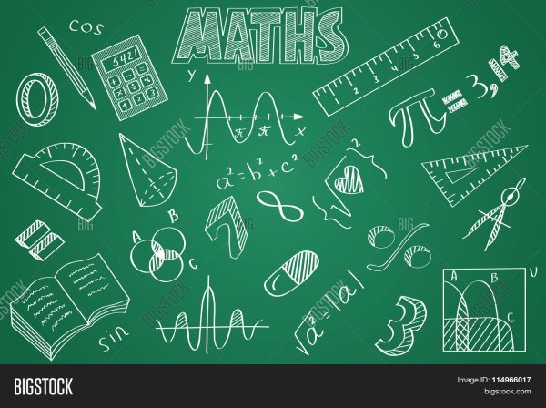 Школьная доска с надписями мелом