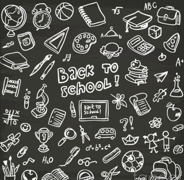 Рисунки мелом школа