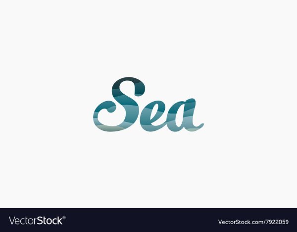 Красивая надпись Sea