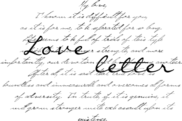 Рукописный текст на прозрачном фоне