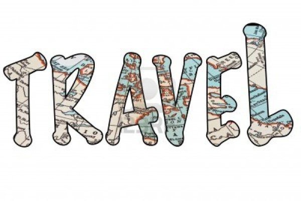 Надпись путешествие