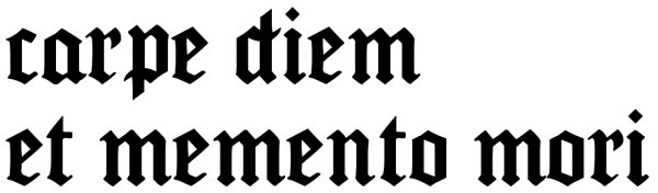 Carpe Diem Memento Mori