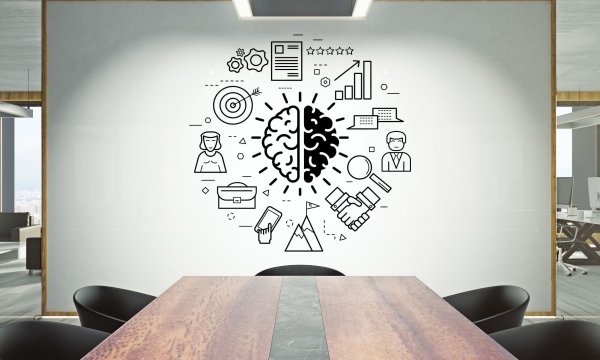 Интерьерные наклейки в офис