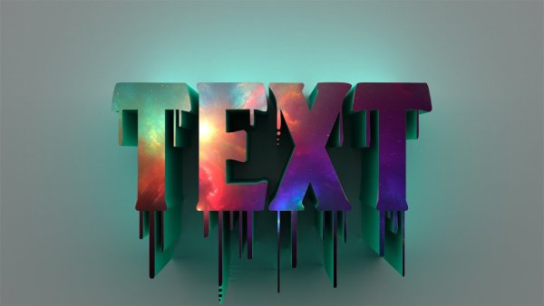 Объемные буквы в фотошопе