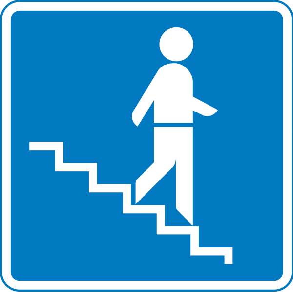 Знак надземный пешеходный