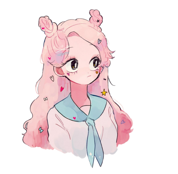 Наклейки аниме девочки