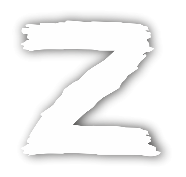 Буква z наклейка