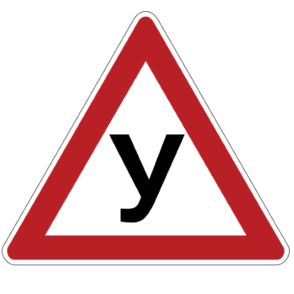 Знаки приоритета 2.3.3 примыкание второстепенной дороги