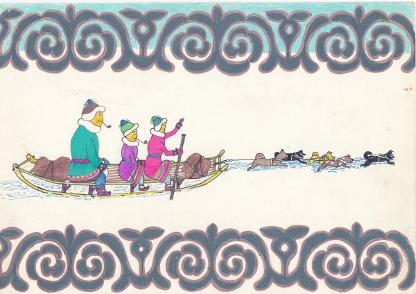 Нанайский орнамент фон