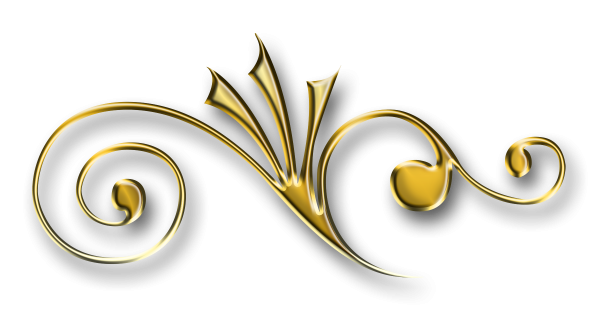 Золотые узоры на прозрачном фоне