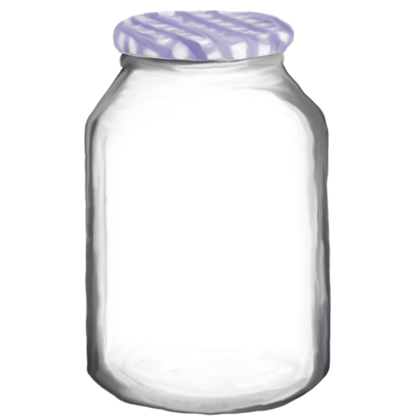 Мультяшная стеклянная банка