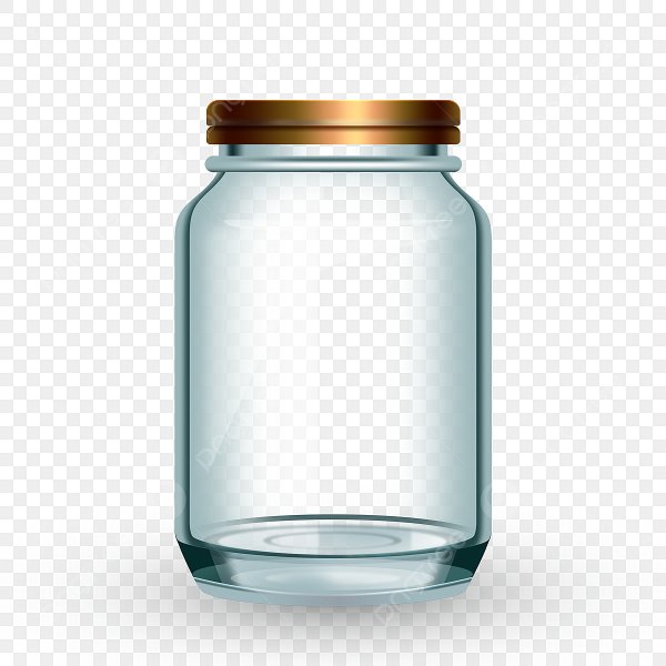 Банка на прозрачном фоне