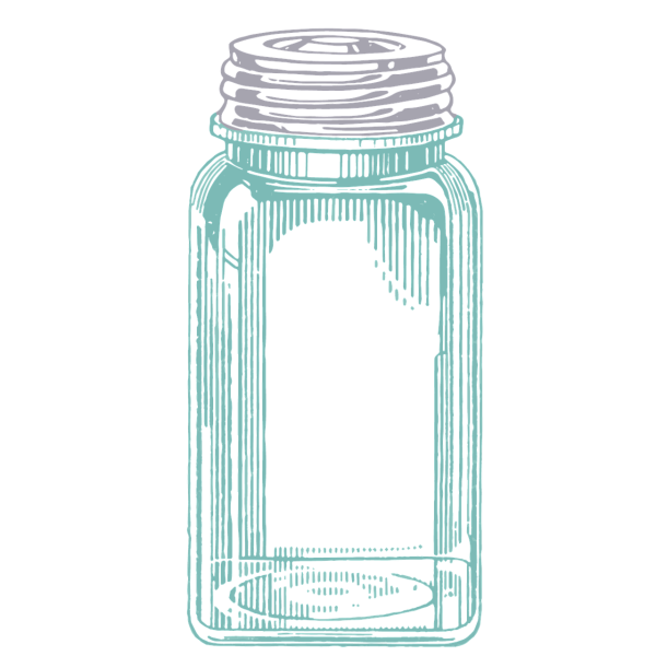 Банка стеклянная нарисованная