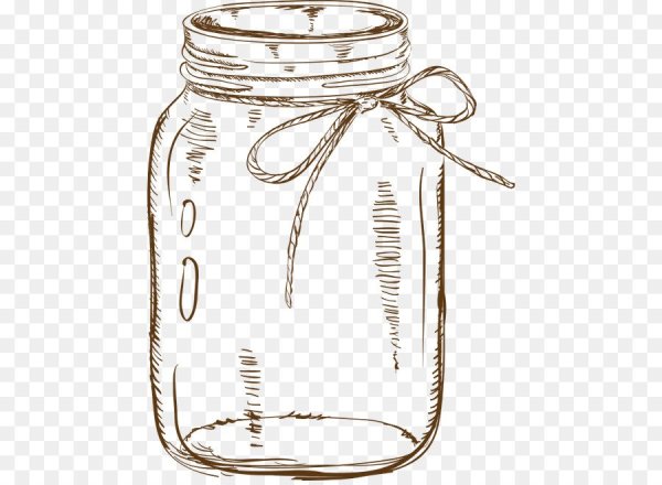 Банка стеклянная контур