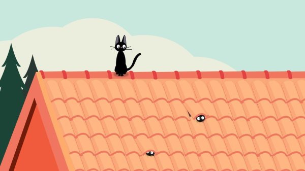 Крыша мультяшная