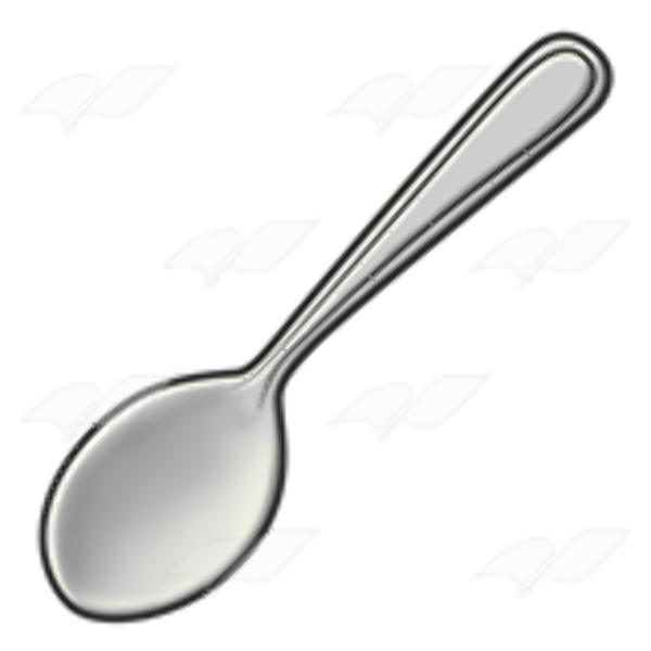 Ложка на прозрачном фоне
