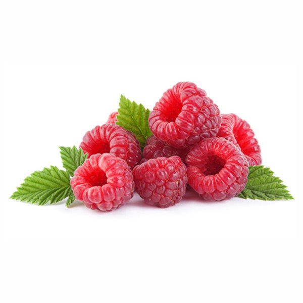 Ягода малина на белом фоне