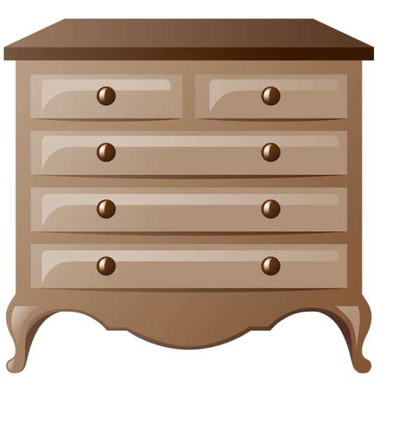 Комод на белом фоне