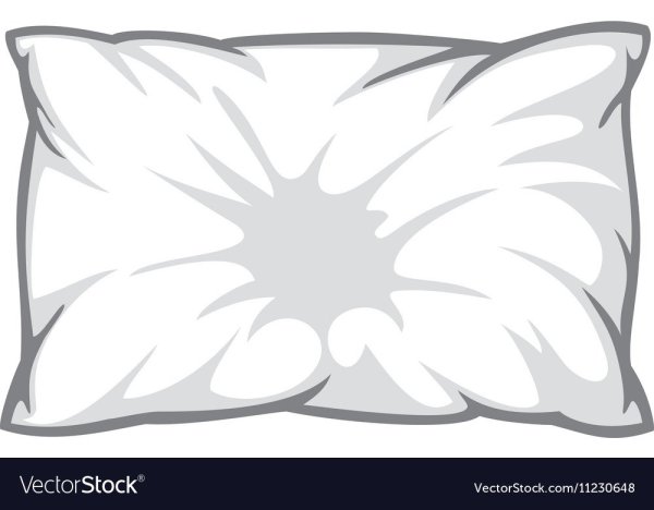 Подушка белая с рисунком