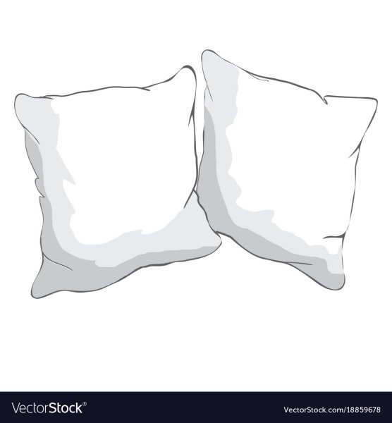 Подушка белая мультяшная