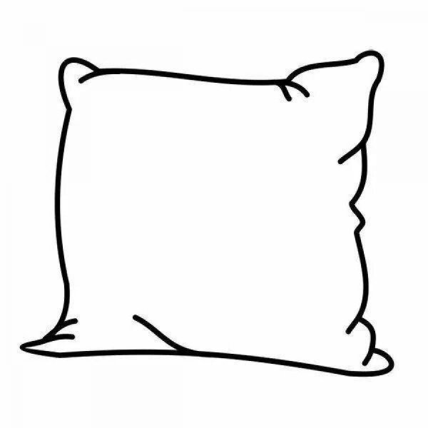 Подушка раскраска