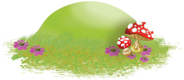 Лесная Поляна на белом фоне