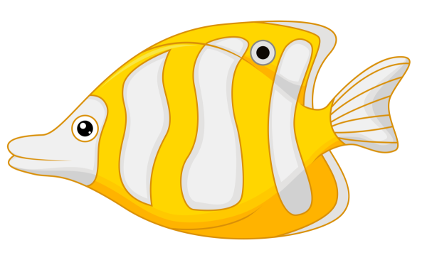 Рыбка на прозрачном фоне