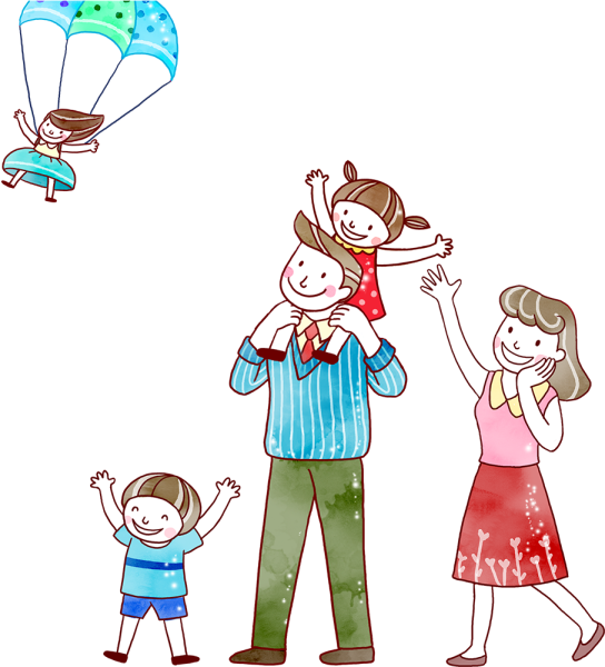 Семья без фона