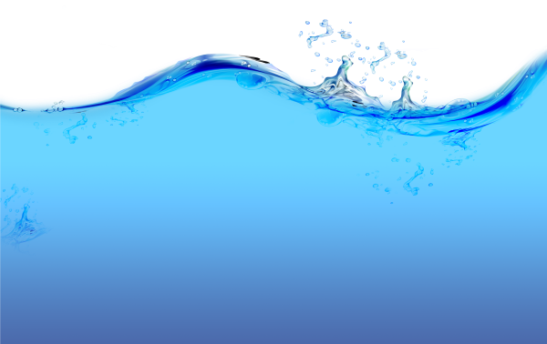 Вода на прозрачном фоне