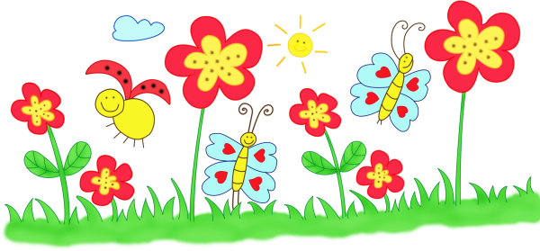 Полянка цветов для детей