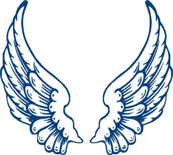 Крылья трафарет