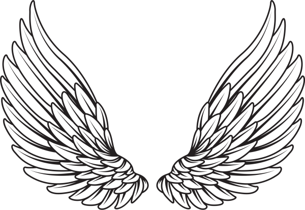 Крылья тату эскиз